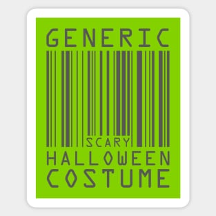 Halloween Barcode Costume (Grey)[HT] Sticker